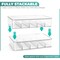 Sorbus Sunglasses Organizer - Plastic Stackable Eyeglass Storage and Display Case for Multiple Glasses with Lid, 3 Pack